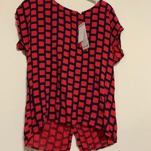 Splendid red patterned blouse